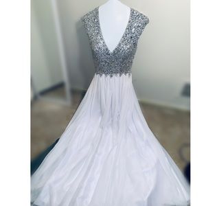 Swarovski crystal prom dress